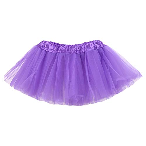 Product Cover belababy Baby Tutu Skirt, Infant Tutus, 5 Layers Tulle Dress Up for Baby Girls &Toddlers Purple