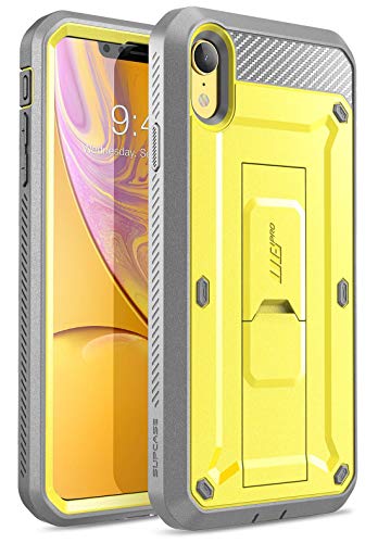 Product Cover SupCase Unicorn Beetle Pro Series Case Designed for iPhone XR, with Built-in Screen Protector Full-Body Rugged Holster Case for iPhone XR 6.1 Inch (2018 Release) (Yellow)