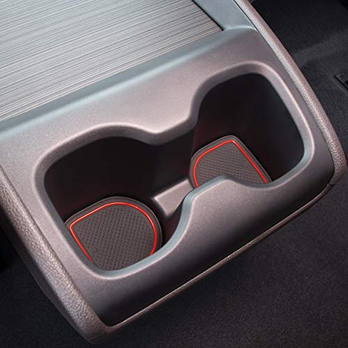 Product Cover CupHolderHero for Honda Odyssey 2018-2020 Custom Liner Accessories - Premium Cup Holder, Console, and Door Pocket Inserts 40-pc Set (Red Trim)