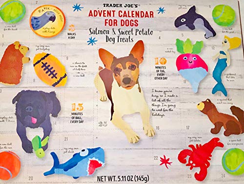 Product Cover Trader Joe's Advent Calendar for Dogs with Treats- Holiday 2019-For Pets-Healthy