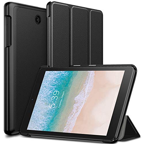 Product Cover Infiland T-Mobile Alcatel Joy Tab 8/ Alcatel 3T 8 Tablet Case, Tri-Fold Cover Compatible with T-Mobile Alcatel Joy Tab 8-inch 2019 Release/Alcatel 3T 8-inch 2018 Released Tablet, Black