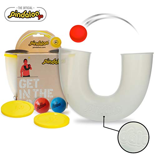 Product Cover pindaloo Skill Toy + 2 Upgraded Balls. The Latest Craze to Hit The U.S.A. for Kids, Teens and Adults. Lots of Fun, Develops Motor Skills. for Indoor and Outdoor Play