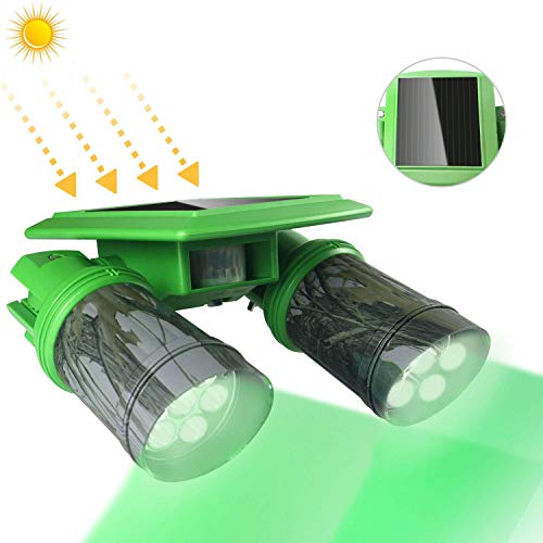 Product Cover TRAIL WATCHER Solar Deer Feeder Light Hog Hunting Green Light 360°Rotation IP65 with PIR Motion Sensor Waterproof for Bucket Game Feeder Cage