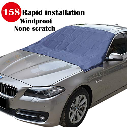Product Cover Sunny color TMA-1 Magnetic Edges Windshield Snow Cover No More Scraping Car Fits Most Car, SUV, Truck, Van with 70