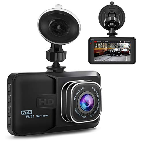 Product Cover Dash Cam Dash Board Camera, Ananteke 3inch FHD 1080P LCD Screen Dash Camera for Car, Motion Sensor, G-Sensor, Night Vision, Parking Monitor, Loop Recording