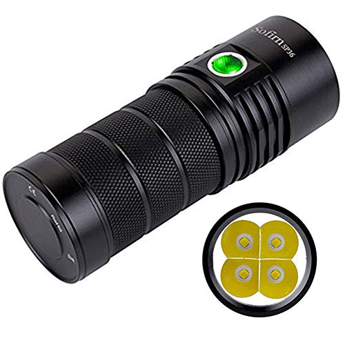 Product Cover Sofirn BLF SP36 Powerful 6000 Lumen Flashlight USB-C Rechargeable Cree 4 XPL2 LED Neutral White Brightest Outdoor Search Torch With Narsilm V1.2 (Battery Excluded)