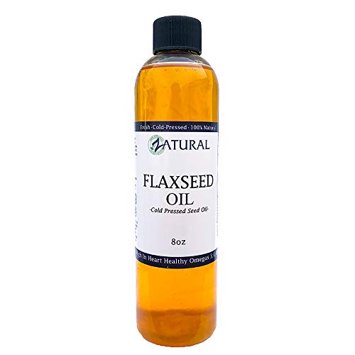 Product Cover FlaxSeed Oil - 100% Pure Flax Seed Oil - 0 Additives - 0 Fillers - Cold Pressed - Unrefined (8 Ounce)
