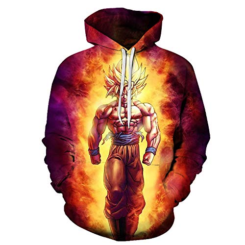 Product Cover Lu&lu Men/Women/Boys/Girls Anime Dragon Ball Z Goku Hoodies 3D Print Pullover Sweatshirts Jacket S-6XL