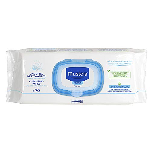 Product Cover Mustela Cleansing Wipes Delicately Fragranced, 210 ct