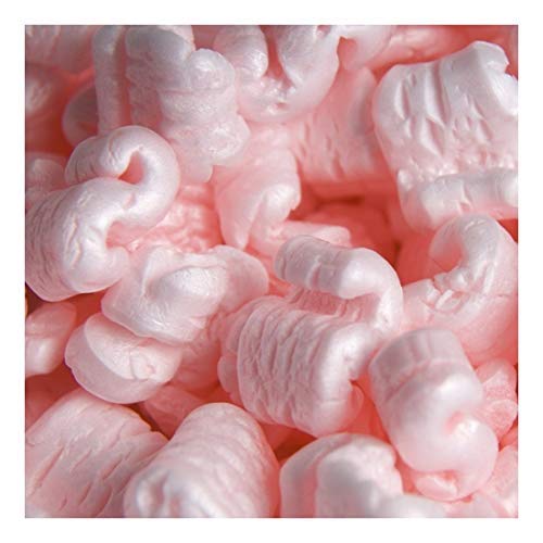 Product Cover DMSE Wholesale Brand 7 FT Cubic Feet 52 Gallons Pink Anti Static Packing Cushioning Peanuts Popcorn Easy to Use Keeps Items Safe