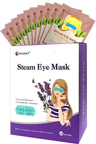 Product Cover Gentle Steam Eye Heat Mask, Hawwwy 10 Pack, The Best Heating Eye Mask, Just Put-On and Relax, Reduces Stress, Puffy Eyes Dark Circles, Disposable, Compress Moist Compresses Dry Hot Heated Pad