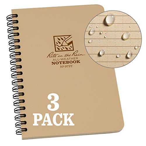 Product Cover Rite in the Rain Weatherproof Side Spiral Notebook, 4.625