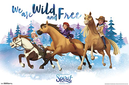 Product Cover Trends International DreamWorks Spirit - Wild and Free Wall Poster, 22.375