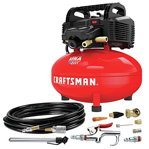 Product Cover CRAFTSMAN Air Compressor, 6 gallon, Pancake, Oil-Free with 13 Piece Accessory Kit (CMEC6150K)