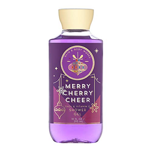 Product Cover Bath and Body Works MERRY CHERRY CHEER Shower Gel 10 Fluid Ounce (2018 Edition)