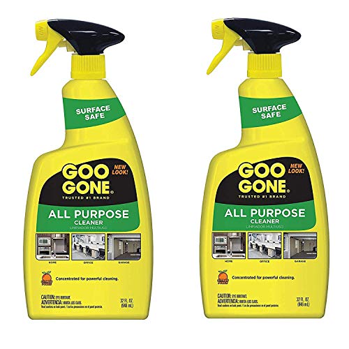 Product Cover Goo Gone All-Purpose Cleaner - 32 Ounce - Removes Dirt, Grease, Grime, Multi Surface, Multi Purpose, De-Greaser, Cleaning Spray - 2 Pack