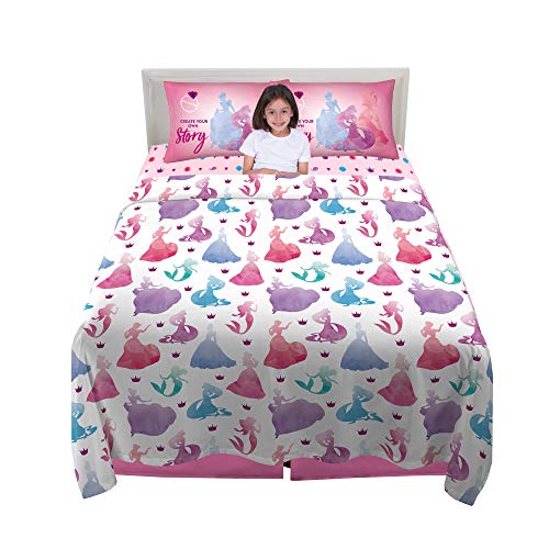 Product Cover Franco Kids Bedding Super Soft Microfiber Sheet Set, 4 Piece Full Size, Disney Princess