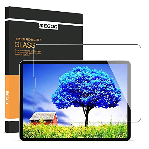 Product Cover MEGOO Glass Screen Protector Designed for Apple iPad Pro 11 inch (2018) - Ultra-Thin 0.25mm for Extreme Touch Sensitivity (Works with Face ID and Apple Pencil) [1-Pack]