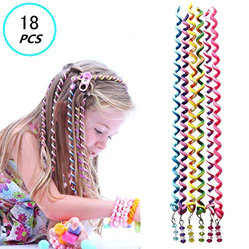 Product Cover 18 Pcs Hair Styling Twister Clip for Girl Women,ZXK CO Braided Rubber Hair Band Twist Barrette Spiral Spin Hair Tool Accessories Elastic Hair Rope Cute Hairband
