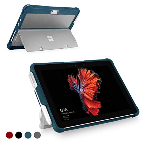 Product Cover Youtec for Surface Go Case, Microsoft Surface Go Case, Shockproof Rugged Folio Stand Protective Covers with Kickstand Case +Pencil Holder Compatible with Microsoft Surface Go 10 inch 2018(Cobalt Blue)