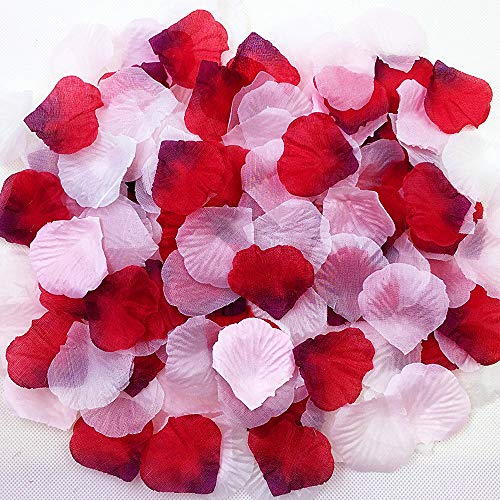 Product Cover JEMONG 3000Pcs Assorted Mixed Silk Rose Petals Artificial Flower Petals for Weddings, Events and Decorating