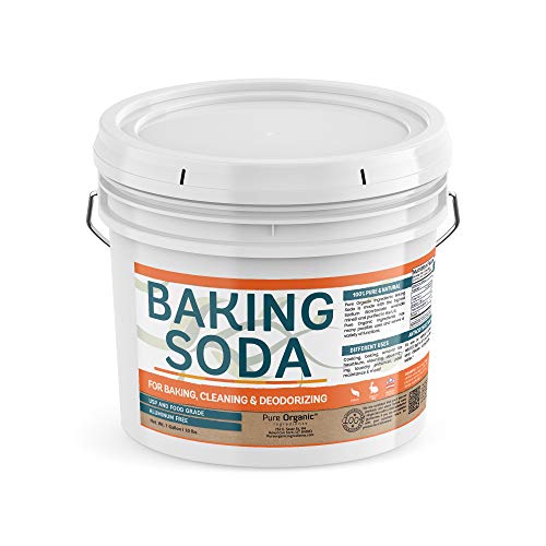 Product Cover Baking Soda (1 Gallon Bucket) by Pure Organic Ingredients, Highest Purity, Aluminum Free, Food & USP Grade, For Cooking, Baking, Cleaning, & More!