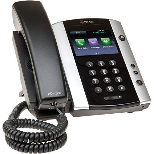 Product Cover Polycom VVX500 VOIP Desk Phone Bundle - Power Supply Not Included (Renewed)