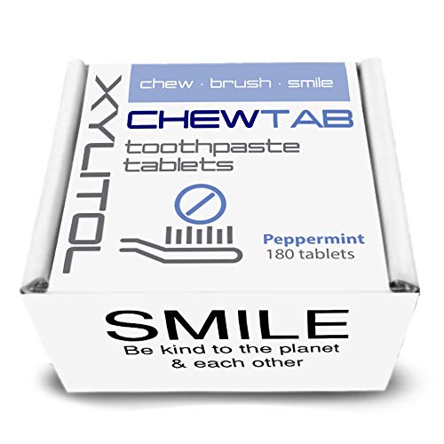 Product Cover Chewtab Toothpaste Tablets, Peppermint, Zero Waste Refill