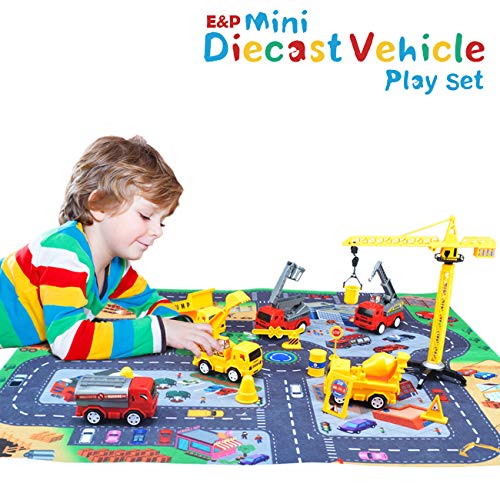 Product Cover EXERCISE N PLAY Mini Construction Vehicle Play Set a Kid Play Car Rug (28
