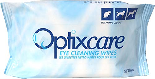 Product Cover Eye Cleaning Wipes Optixcare Dog & Cat, 50 Count
