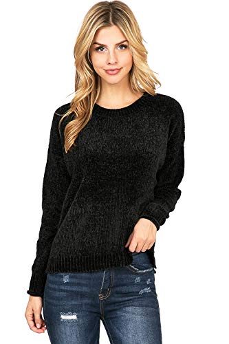 Product Cover Ambiance Women's Classic Soft Chenille Knit Pullover Sweater/Cardigan