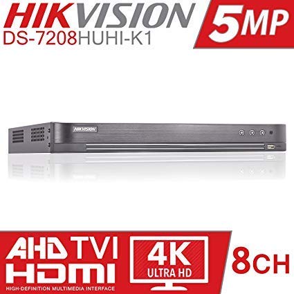 Product Cover Hikvision 5MP Turbo HD 8Channel Metal DVR Series (Model-DS-7B08HUHI-K1) Upto 5MP Support.