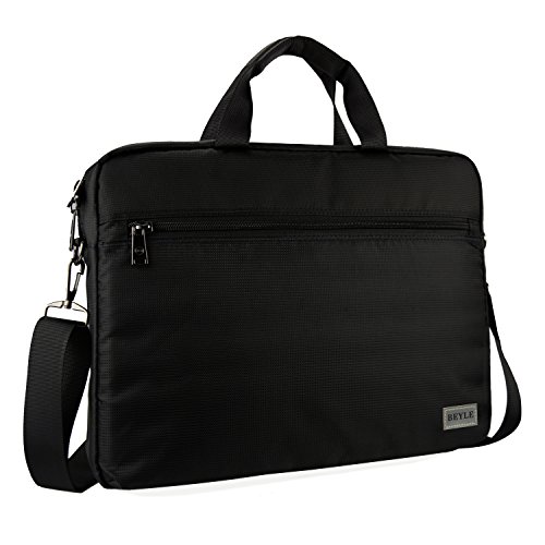 Product Cover Laptop Bag, Beyle 15.6 inch Laptop Case, Briefcase Messenger Shoulder Bag for Men Women, College Students Business People Office Workers Professional Computer, Notebook, Table, MacBook Bag, Black