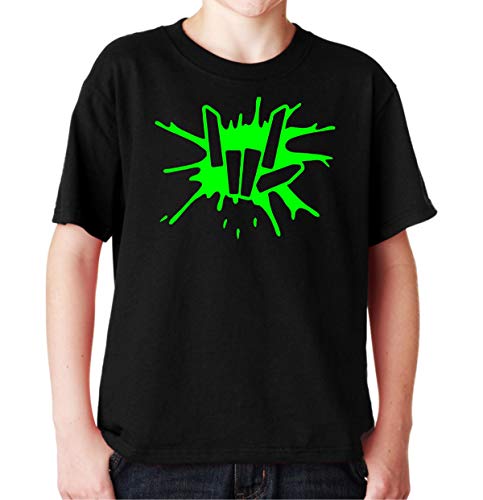 Product Cover Youth Green Share The Love Splat Black T-Shirt