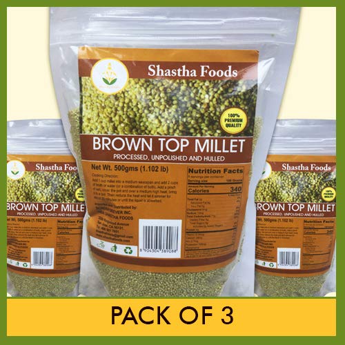 Product Cover Shastha BrownTop Millet (Pack of 3) Each Pkt 500 Gms (B-P)