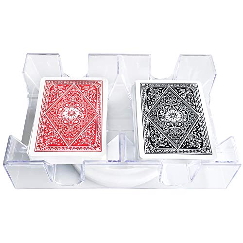 Product Cover YH Poker 2 Deck Revolving Rotating Canasta Playing Card Tray
