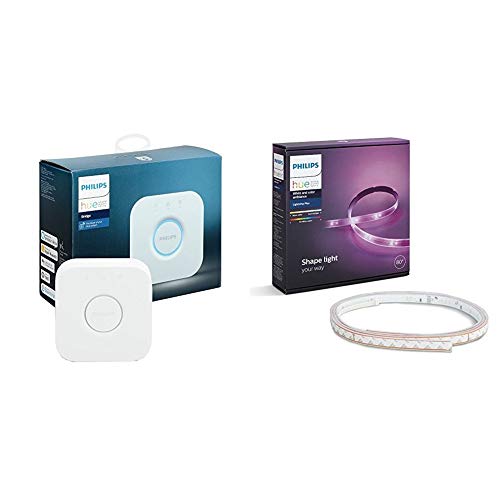 Product Cover Philips Hue LightStrip Plus Dimmable LED Kits(Compatible with Amazon Alexa, Apple HomeKit, and Google Assistant) (Renewed) (Lightstrip Plus