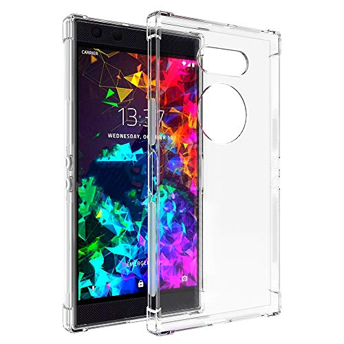 Product Cover Orzero TPU Case Compatible for Razer Phone 2 Full Protective HD Ultra-Thin Cover Full Body Heavy Duty [Four-Corner Airbag Protection] -Clear