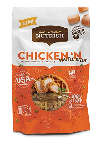 Product Cover Rachael Ray Nutrish Chicken 'N Waffle Bites Real Meat Dog Treats, Savory Chicken Recipe, 12 Ounce