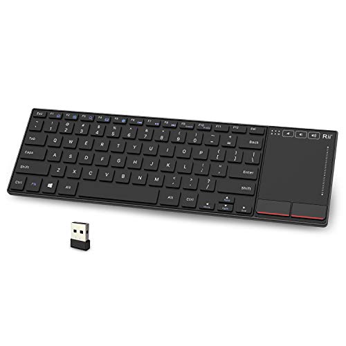 Product Cover Rii K22 Ultra Slim 2.4 Gigahertz Mini Wireless Multimedia Keyboard with Touchpad for PC and Laptop