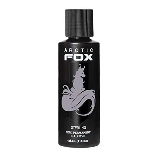 Product Cover Arctic Fox Semi-Permanent Hair Dye - Vegan Temporary Hair Color Contains No Alcohol, Peroxide or Ammonia - Sterling, 4 Ounces