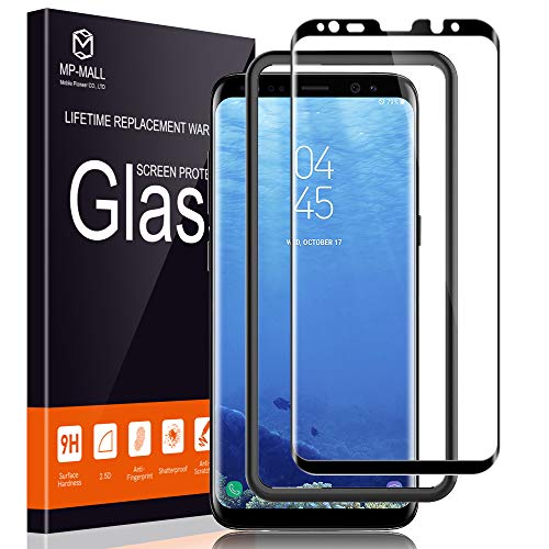 Product Cover MP-MALL Screen Protector for Samsung Galaxy S8, [Tempered Glass] [Full Cover] [Alignment Frame Easy Installation] (Not Fits for Samsung Galaxy S8 Plus)