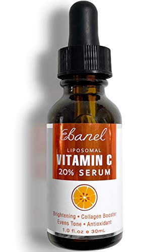 Product Cover Ebanel Vitamin C Serum for Face with Hyaluronic Acid 20%, Anti Wrinkle Anti Aging Serum Dark Spot Corrector Remover for Face, Even Tone Brightening Serum with Ascorbic Acid, Vitamin E B5, Ferulic Acid