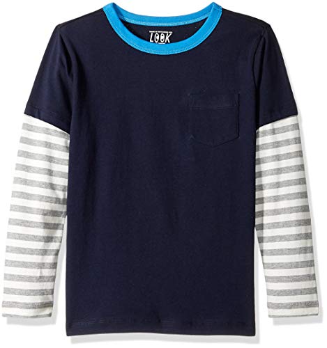 Product Cover LOOK by Crewcuts Amazon/J. Crew Brand Boys' Long Sleeve Layered Tee