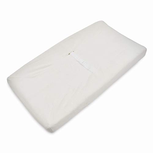 Product Cover American Baby Company Heavenly Soft Chenille Fitted Contoured Changing Pad Cover for Boys and Girls, Ivory