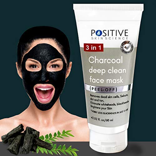 Product Cover positive 3 In 1 Activated Charcoal (Deep Clean) Peel Off Mask For Men & Woman | 60 Gms