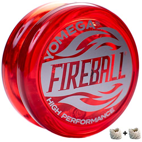 Product Cover Yomega Fireball - Professional Responsive Transaxle Yoyo, Great For Kids And Beginners To Perform Like Pros + Extra 2 Strings & 3 Month Warranty (Red)