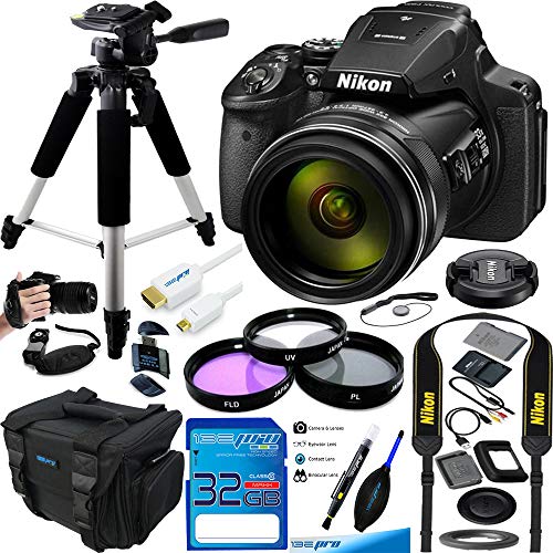 Product Cover Nikon COOLPIX P900 Digital Camera with 83x Optical Zoom and Built-in Wi-Fi(Black) - Essential Accessories Bundle