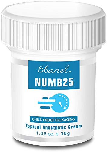 Product Cover Numb25 Topical Numbing Cream, Lidocaine 5% Max Strength, 1.35oz Painkilling Anesthetic Ointment Rub with Liposomal Technology, Relief Local Anorectral Discomfort