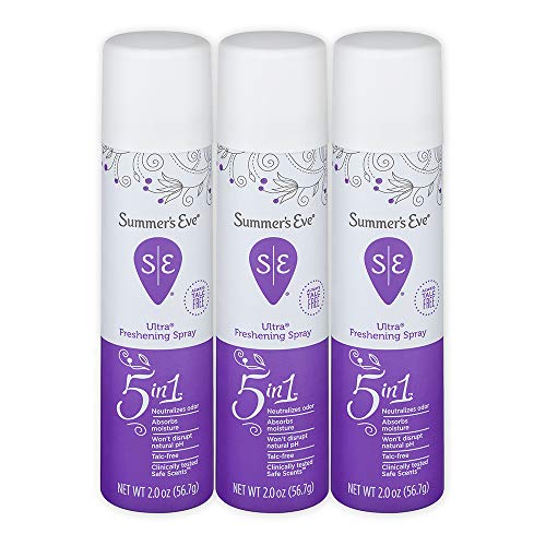 Product Cover Summer's Eve Freshening Spray | Ultra | 2 oz Size | Pack of 3 | pH Balanced, Dermatologist & Gynecologist Tested
